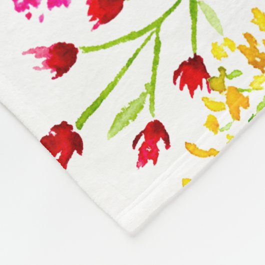 母最高の母の日の写真コラージュフローラ フリースブランケット (角)