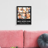 母最高の母の日の写真コラージュ キャンバスプリント (インサイチュ (リビング))