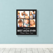 母最高の母の日の写真コラージュ キャンバスプリント (インサイチュ (ウッドフロア))