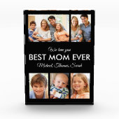 母最高の母の日の写真コラージュ フォトブロック (正面)