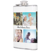 母最高の母の日の写真コラージュ フラスク (左)