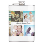 母最高の母の日の写真コラージュ フラスク (正面)
