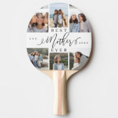 母最高の母の日の写真コラージュ 卓球ラケット (正面)