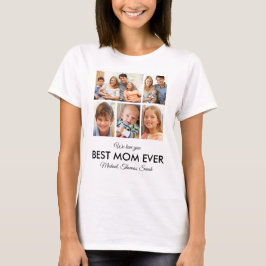 母最高の母の日の写真コラージュ Tシャツ