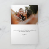 母最高の母の日の写真集モダン カード (内部)