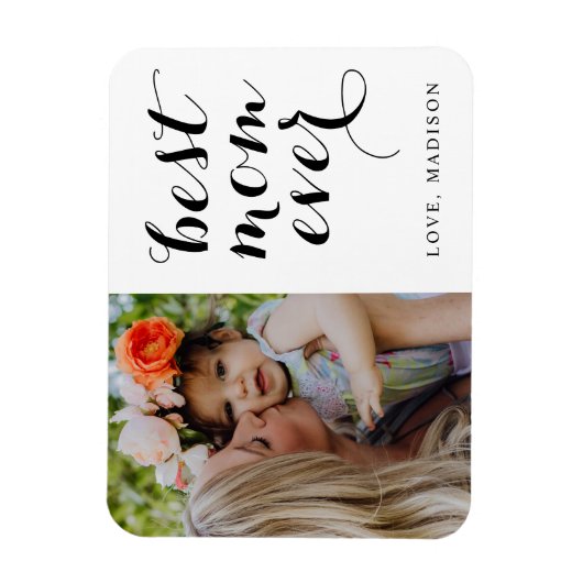 母最高の母の日の写真 マグネット (縦)