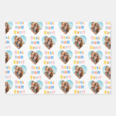 母最高の母の日の写真 ラッピングペーパーシート (正面)