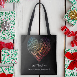 母最高の母の日の名カラフル前 トートバッグ