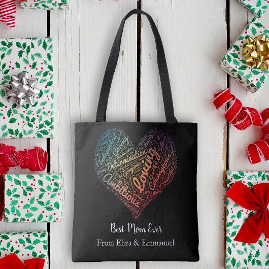 母最高の母の日の名カラフル前 トートバッグ