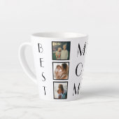 母最高の母の日の家族6写真コラージュ カフェラテマグ (左アングル)