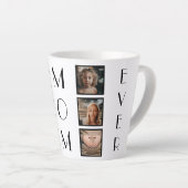 母最高の母の日の家族6写真コラージュ カフェラテマグ (右アングル)