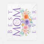 母最高の母の日の引用文 フリースブランケット (正面)