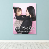 母最高の母の日の形見パーソナライズされた写真 キャンバスプリント (インサイチュ (ウッドフロア))