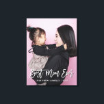 母最高の母の日の形見パーソナライズされた写真 キャンバスプリント<br><div class="desc">最高のMom Mother's Day Keepsakeフォトキャンバパーソナライズされたスプリント</div>