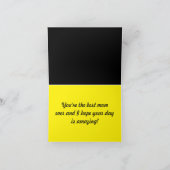 母最高の母の日の挨拶カード カード (内部)