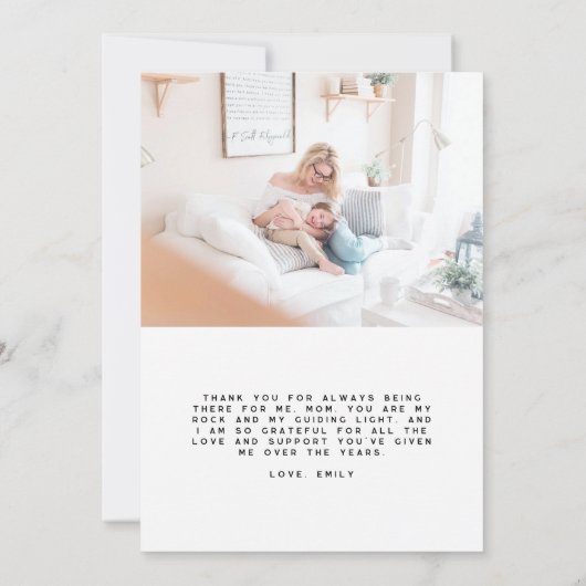 母最高の母の日の美学 (裏面)