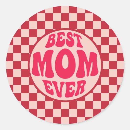 母最高の母の日の美学 ラウンドシール (正面)