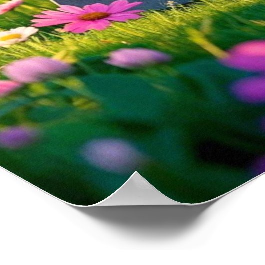 母最高の母の日の花園 ポスター (角)