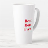 母最高の母の日の誕生日ギフトセラミック カフェラテマグ (右アングル)