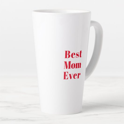 母最高の母の日の誕生日ギフトセラミック カフェラテマグ (右アングル)