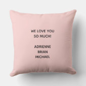 母最高の母の日を常に手モダン入れ クッション (裏面)