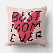 母最高の母の日を常に手モダン入れ クッション (正面)