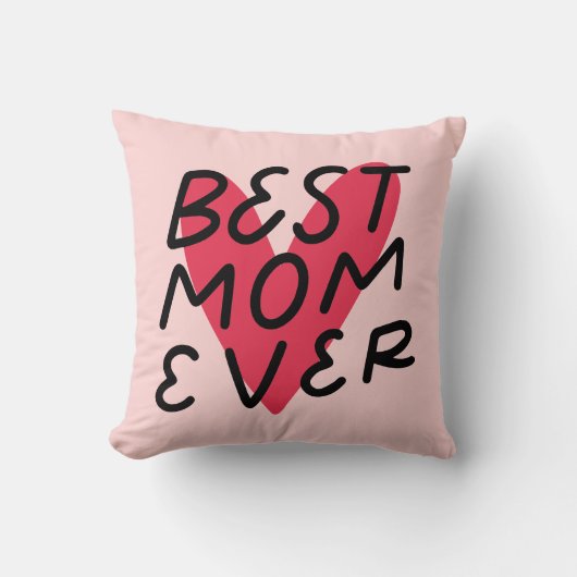 母最高の母の日を常に手モダン入れ クッション (正面)