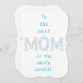 母最高の母の日カード (正面/裏面)