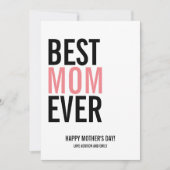 母最高の母の日カード カード (正面)