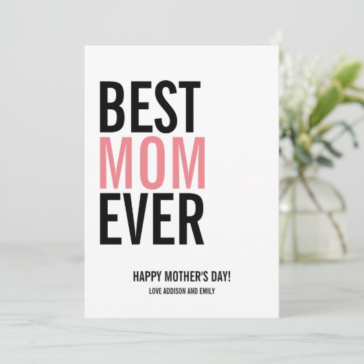 母最高の母の日カード カード (スタンド正面)