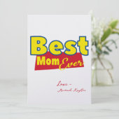 母最高の母の日カード 招待状 (スタンド正面)