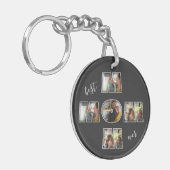 母最高の母の日ギフト3写真切り出し キーホルダー (正面左)