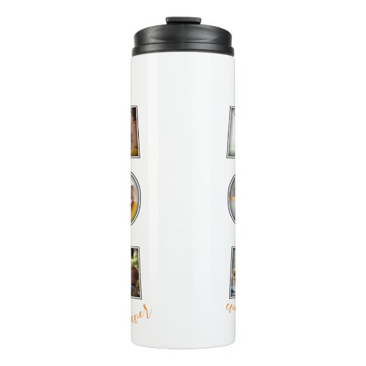 母最高の母の日ギフト3写真切り出し タンブラー (正面)