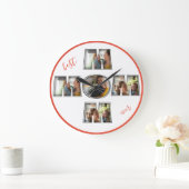 母最高の母の日ギフト3写真切り出し ラージ壁時計 (ホーム)
