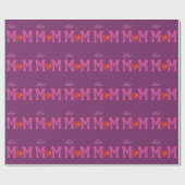 母最高の母の日パープル包装紙 ラッピングペーパー (フラット)