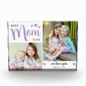 母最高の母の日パープル フォトブロック (正面)