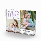 母最高の母の日パープル フォトブロック (右)