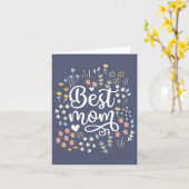 母最高の母の日フローラ愛する母 カード (黄色い花)