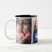 母最高の母の日写真コーヒーマグ ツートーンマグカップ (左)