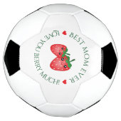 母最高の母の日愛あなたベリー多く サッカーボール (回転)