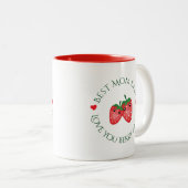 母最高の母の日愛あなたベリー多く ツートーンマグカップ (正面右)