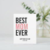 母最高の母の日葉書 ポストカード (スタンド正面)