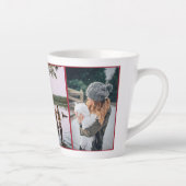 母最高の母の日2写真コラージュ カフェラテマグ (右)