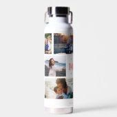 母最高の母の日8写真コラージュ ウォーターボトル (正面)