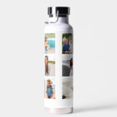 母最高の母の日8写真コラージュ ウォーターボトル (右面)