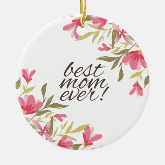 母最高の母の日 |オーナメント セラミックオーナメント (正面)
