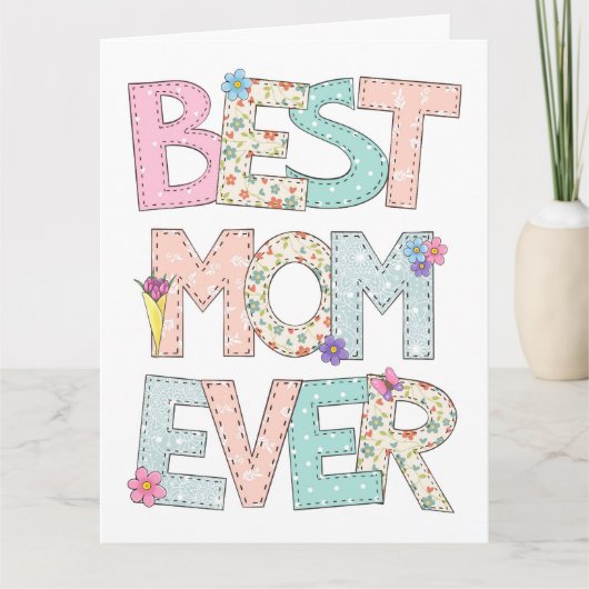 母最高の母の日 カード (正面)