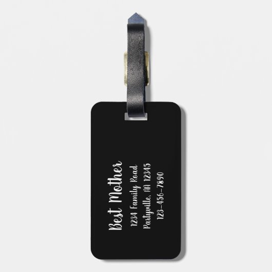 母最高の母の日 ラゲッジタグ (裏面縦)