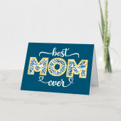 母最高の母の日 箔シーズンカード (正面)