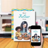 母最高の母エバーチャイルド&ママ結合モーメントデザイン カード